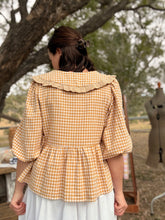 Load image into Gallery viewer, Florence ~ custom order mustard gingham ONLY 1 left