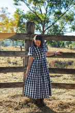 Load image into Gallery viewer, the farm frock 👒 custom black or navy gingham xs s m l xl
