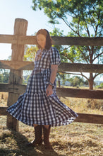 Load image into Gallery viewer, the farm frock 👒 custom black or navy gingham xs s m l xl