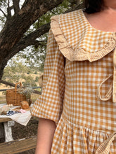 Load image into Gallery viewer, Florence ~ custom order mustard gingham ONLY 1 left