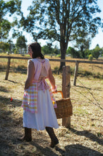 Load image into Gallery viewer, Homemakers Apron 🧺 custom order ~ yellow gingham bodice only 1 available