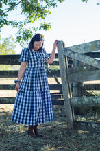 Load image into Gallery viewer, the farm frock 👒 custom black or navy gingham xs s m l xl