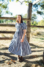 Load image into Gallery viewer, the farm frock 👒 custom black or navy gingham xs s m l xl