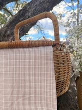 Load image into Gallery viewer, Florence Blouse soft tan gingham ~ custom order only 1 available