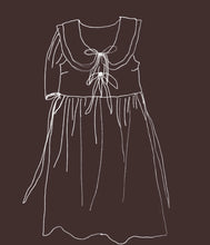 Load image into Gallery viewer, Florence custom order ~ blue gingham & white ruffle only 2 available