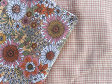 Load image into Gallery viewer, Florence Blouse ~ custom order big floral &amp; gingham
