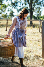 Load image into Gallery viewer, Homemakers Apron 🧺 custom made mocha gingham only 1 available
