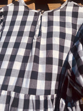 Load image into Gallery viewer, the farm frock 👒 custom black or navy gingham xs s m l xl
