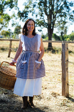 Load image into Gallery viewer, Homemakers Apron 🧺 custom made mocha gingham only 1 available
