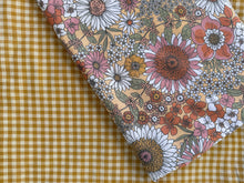 Load image into Gallery viewer, Florence Blouse ~ custom order big floral &amp; gingham
