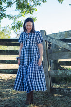 Load image into Gallery viewer, the farm frock 👒 custom black or navy gingham xs s m l xl

