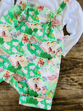Load image into Gallery viewer, Babes Overalls 12M Green Farm

